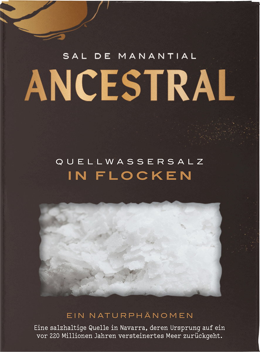 Ancestral Sal de Manantial en Escamas im Glas