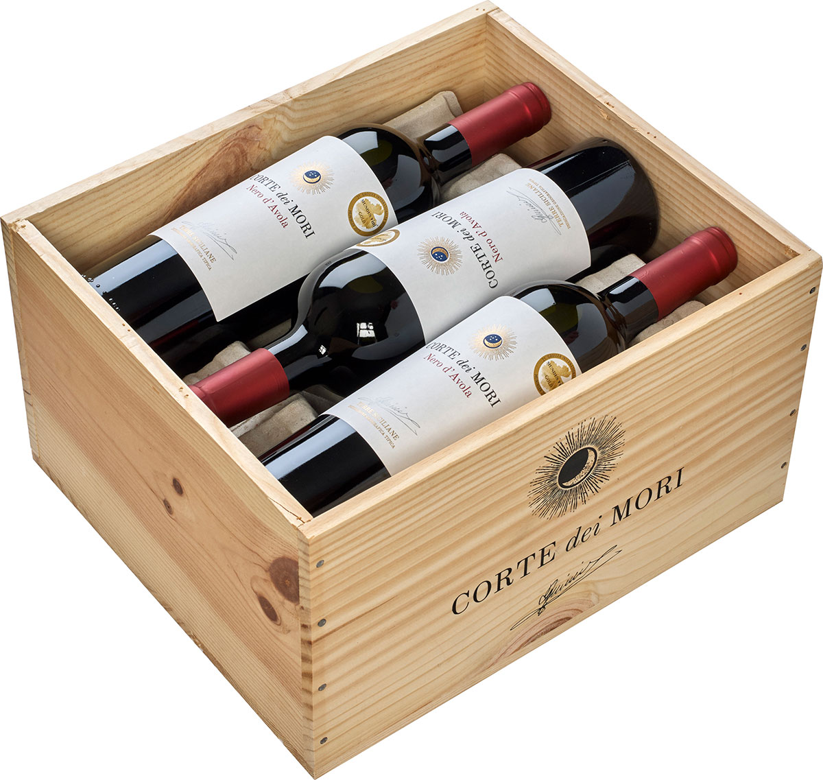 Nero d'Avola Sicilia DOC in 6er Holzkiste